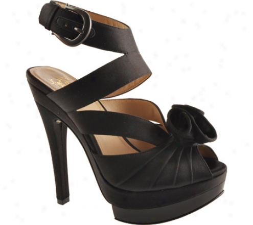 Joan & David Valeria (women's) - Black/black Satin