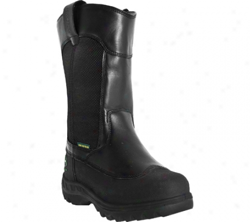 "john Deere Boots 12"" Waterproof Miner's Steel Toe Puol Steady 9600 (men's) - Black Waterporof Oiled Leather"