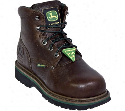 John Deere Boots Safety Toe Lace-up Flexible Internal Met Guard (men's) - Dark Brown