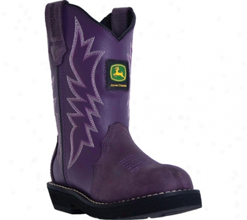 John Deere Boots Triad Pattern Wellington 2126 (girls') - Purple