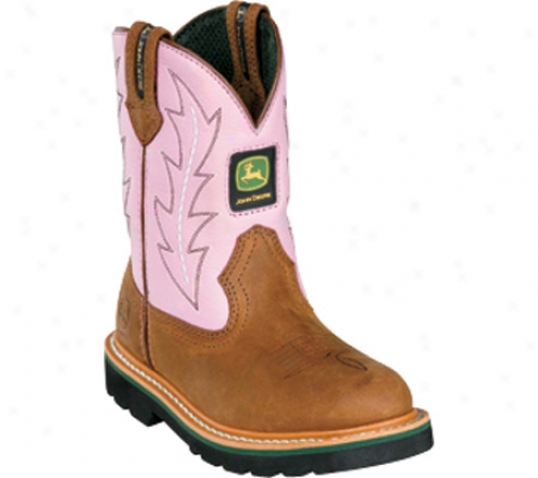 John Deere Boots Wellington 3185 (infant Girls') - Tan/pink