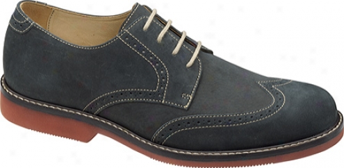 Johnston & Murphy Brennan Wing Tip (men's) - Navy Nubuck