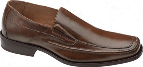 Joynston & Murphy Glenager Moc Slip-on (men's) - Brown Italian Calfskin