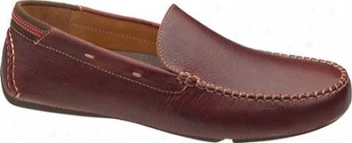 Johnston & Murphy Hembree Venetian (men's) - Red Tumbled