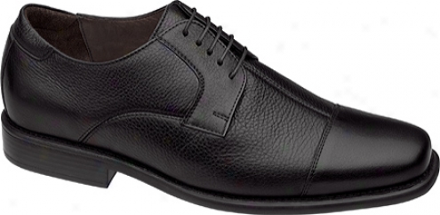 Johnston & Murphy Macomb Cap Lace-up (men's) - Black Tumbled