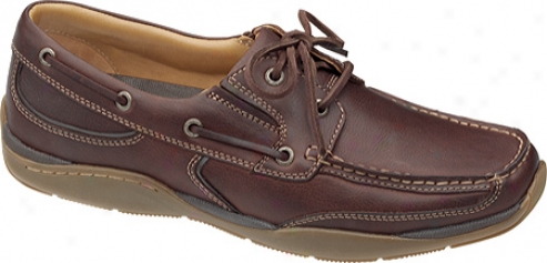 Johnstn & Murphy Mayhew Boat (men's) - Mahogany Full Grain Leather