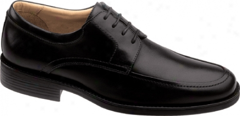 Johnston & Murphy Samford Moc Toe (men's) - Black Smooth Calf