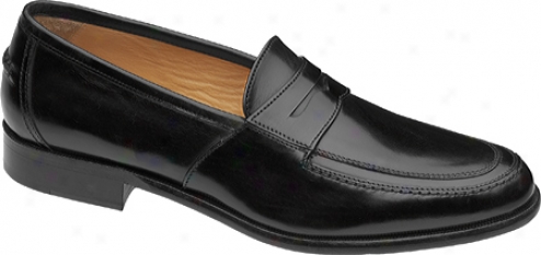 Johnston & Murphy Vauter Penny (men's) - Mourning Italian Calfskin