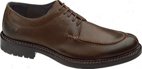 Johnston & Murphy Watta Y-moc Lace-up (men's) - Brown Burnished Italian Calfskin