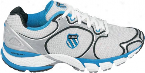 K-swkss California (womeh's) - Silver/black/neon Blue