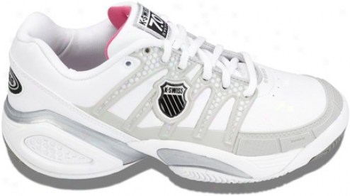 K-swiss Defier Ds (women's) - White/light Grey/raspberry Rose