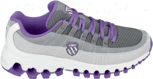 K-swiss Tubes 100 Backatcha (women's) - Charcoal Fade/neon Violet