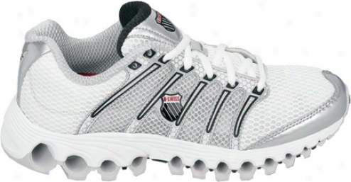 K-swiss Tubes Run 100 A (women's) - White/silver/black/true Red