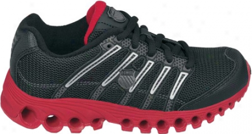 K-swiss Tubes Run 100 Ensnare (children's) - Black/silver/true Red