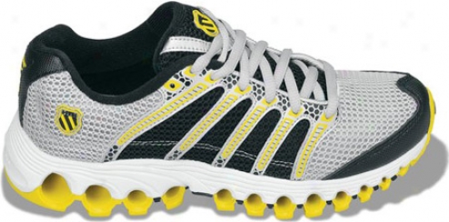 K-swiss Tubes Run 100 Mesh (children's) - Silver/black/gright Yellow