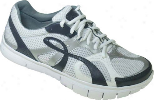 Kalso Earth Shoe Glide-k Vegan (men's) - White/navy Microfiber