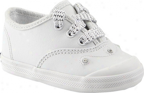 Keds Champion Lace Toe Cap (onfants') - White Embellished Leather