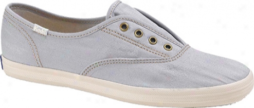 Keds Champion Not Too Shabby Lace (women's) - Mid Grey Washed Twill