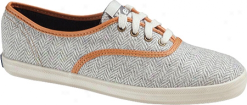 Keds Champion Winter Wear Cvo (women's) - Mid Grey Herringbone