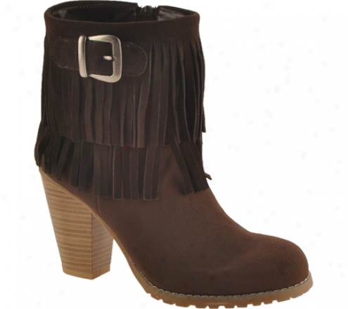 Kensie Lass Ranella (women's) - Chocolats Cow Split Suede