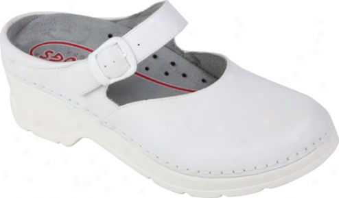 Klogs Lajolla (women's)-  White Smooth Leather