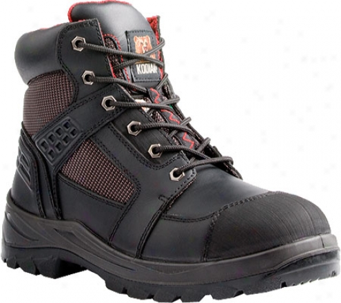 "kodiak Rebel 8"" (men's) - Black Smooth Leather"