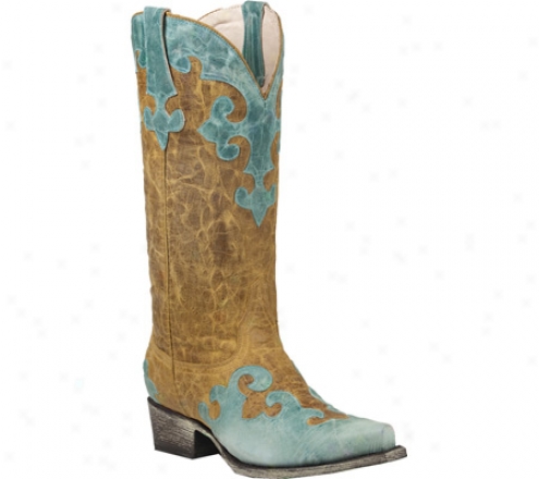 Lane Boots Dawson (women's) - Turquokse/yellow Leather