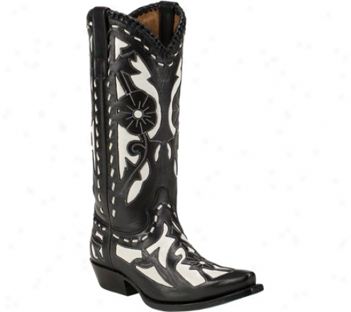 Lane Boots Poison (women's) - Black/white Leather