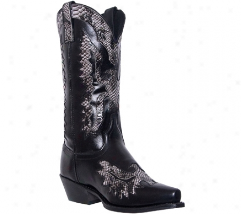 "laredo 12"" Snake Print 6780 (men's ) - Black/black And White"