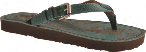 Lucky Brand Tropic (women's) -G reen Algae Greece Leather