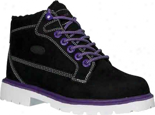 Lugz Brigade Fleece (women's) - Black/pitch Purple/whkte Leather