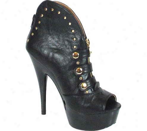 Luichiy Piping Hot (women's) - Black Faux Leather