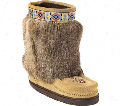 Manitobah Mukluks Half Trim Vibram Sole Mukluk (women's) - Tann CowhideS uede/rabbit Fur