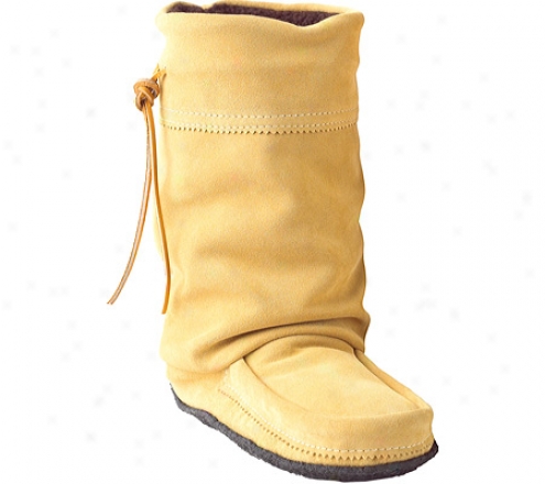 Manitobah Mukluks Mid Hunter Mukluk (women's) - Tan Cowhide Suede/crepe