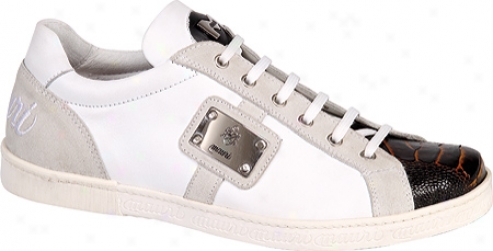 Mauri 8870 (men's) - White Nappa Leather/ostrich Leg/nubuck