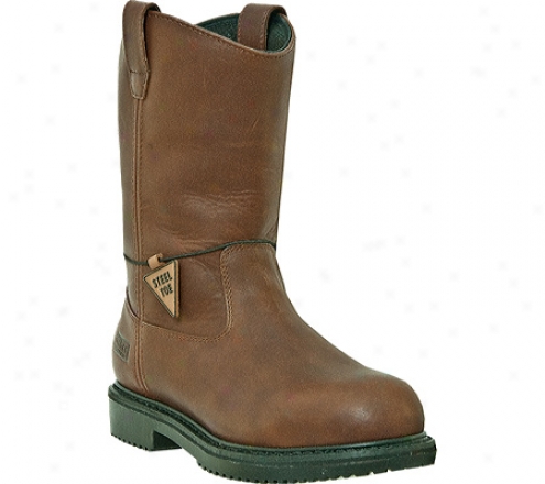 "mcrae Industrial 10"" Insulated Steel Toe Oil Field Wellington Mr854 (nen's) - Brown Tumbled Leather"