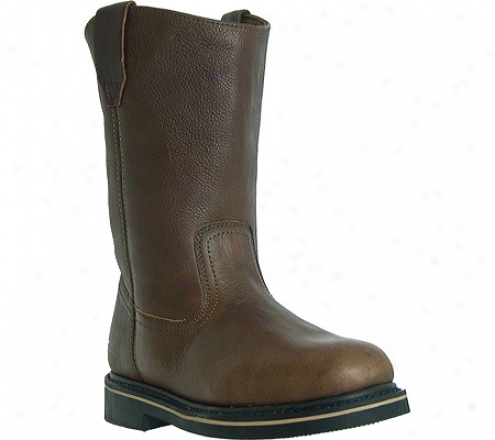 "mcrae Pertaining  10"" Wellington Mr85122 (men's) - Peanut Brown Tumbled Leather"