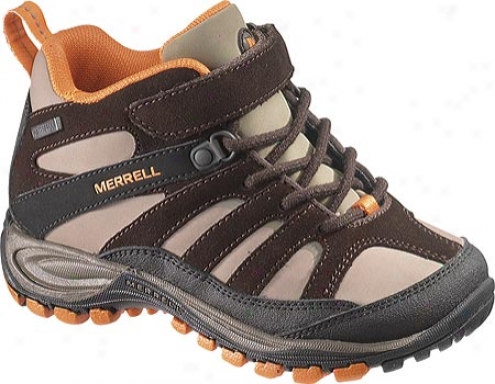 Merrell Chameleon 4 Mid Waterproof (children's) - Espresso/burnt Orange