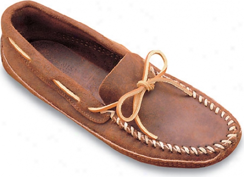 Minnetonka Double Bottom Softsole (men's) - Brown Ruff