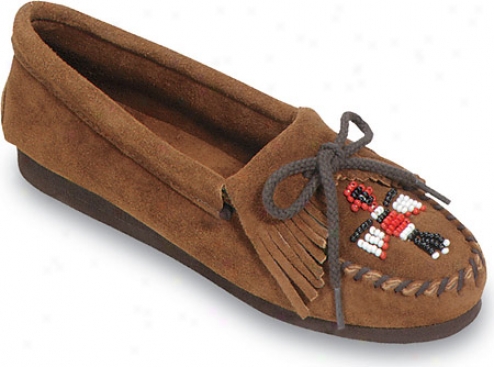 Minnetonka Thunderbird Crepe Sole Suede (women's) - Brown Suede