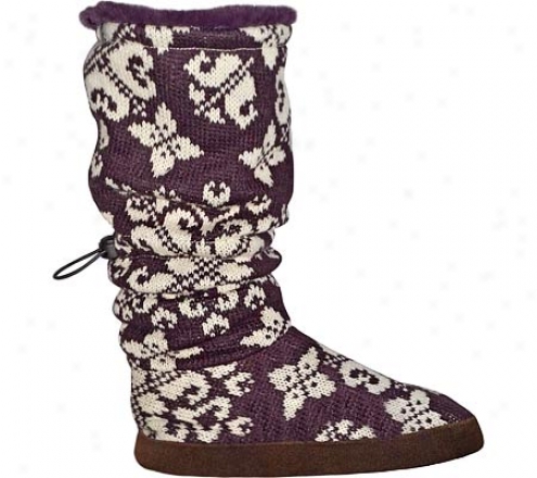 Muk Luks Classic Toggle Boot (women's) - Egplant