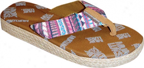 Muk Luks Fairisle Betty Thong (women's) - Pink