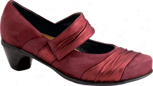 Naot Attitude (women's) - Queen's Wine Nubuck/flame Shimmer Leather