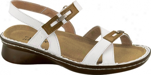 Naot Falsetto (women's) - White Leather/golden Mocha Leather