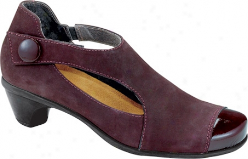 Naot Radical (women's) - Violet Nubuck/wine Patent Leatehr