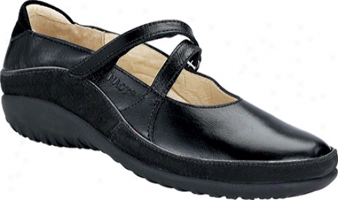 Naot Tangata (women's) - Black Madras Leather/black Suede