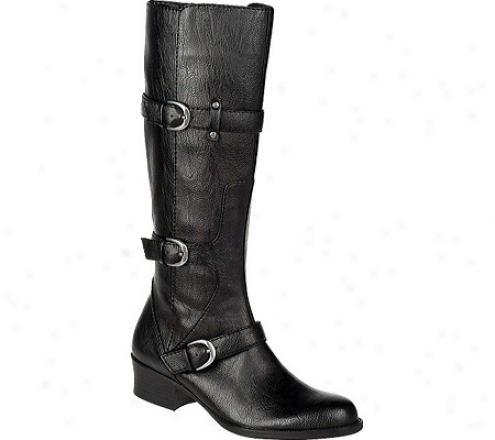 Naturalizer Aria (women's) - Black Tumbled Pu