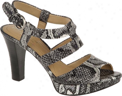 Naturalizer Kirby (women's) - Black Printed Snake Pu