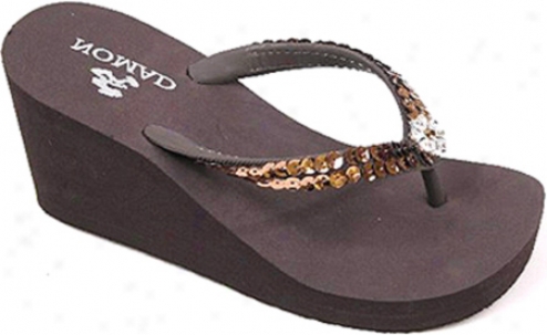 Nomad Bling (women's) - Brown Rubber