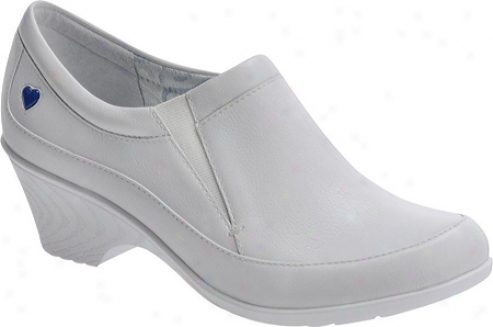 Nurse Mates Sabrina (women's) - White Full Grrain Leather